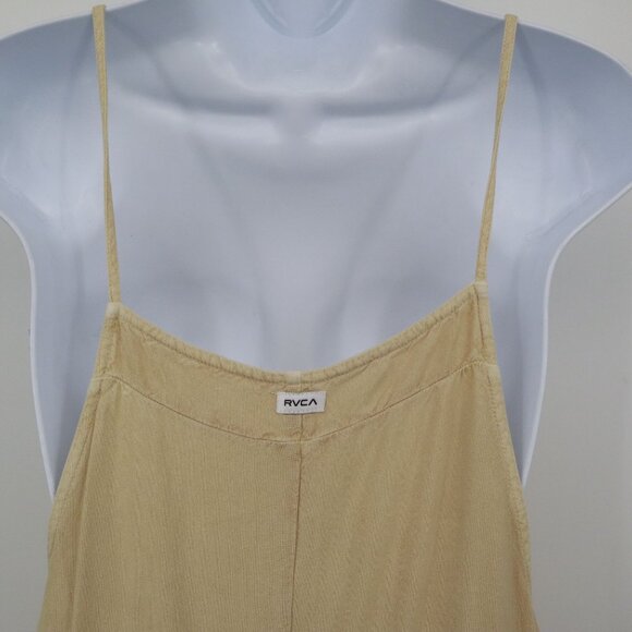 RVCA Jumpsuit Women S Beige Boho Utilitarian Cottagecore Rustic Earthy Gardening - Picture 7 of 16
